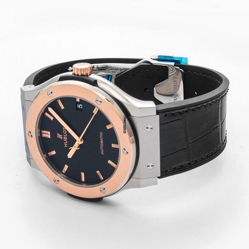 Thumbnail von Hublot Classic Fusion 511.NO.1181.LR - Classic Fusion Titanium King Gold Automatic Black Dial Men's Watch </h1>