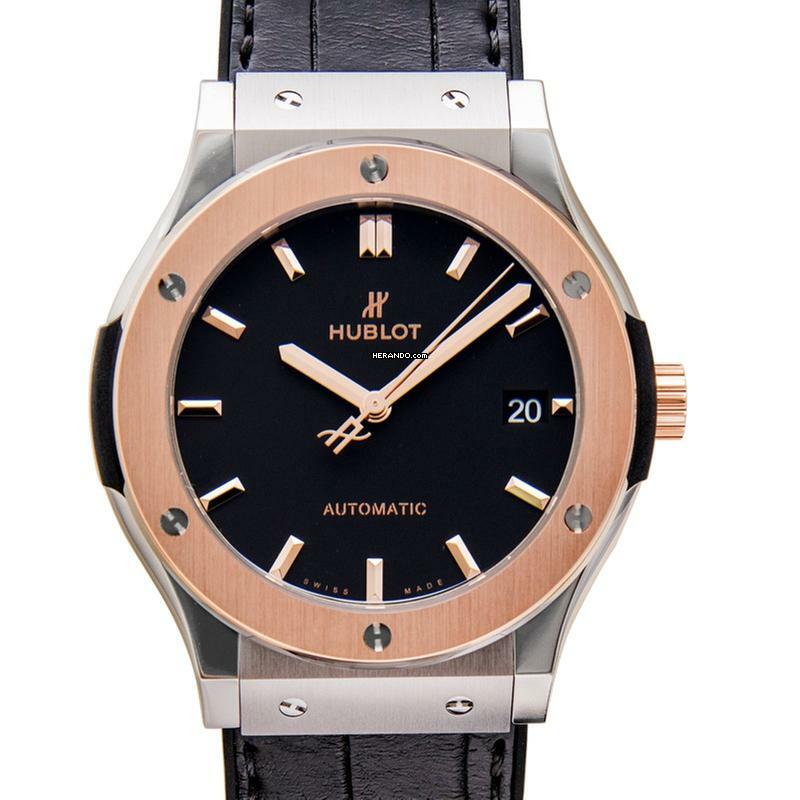  Hublot Classic Fusion 511.NO.1181.LR - Classic Fusion Titanium King Gold Automatic Black Dial Men's Watch </h1> 
