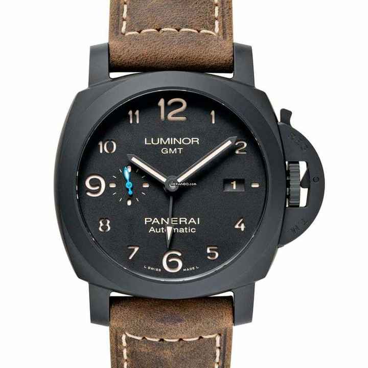  Panerai Luminor 1950 3 Days GMT Automatic PAM01441 - Luminor GMT Automatic Black Dial 44 mm Men's Watch </h1> 