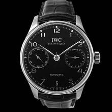 Thumbnail von IWC Portugieser Automatik IW500703 - Portugieser Automatic Black Dial Men's Watch </h1>