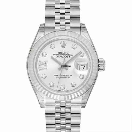  Rolex Lady-Datejust 279174G - Lady-Datejust 28 Silver 18k White Gold/Steel Dia 28mm </h1> 