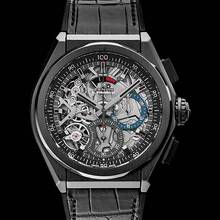 Thumbnail von Zenith Defy El Primero 49.9000.9004/78.R582 - Defy El Primero 21 Black Ceramic / Skeleton / Alligator </h1>