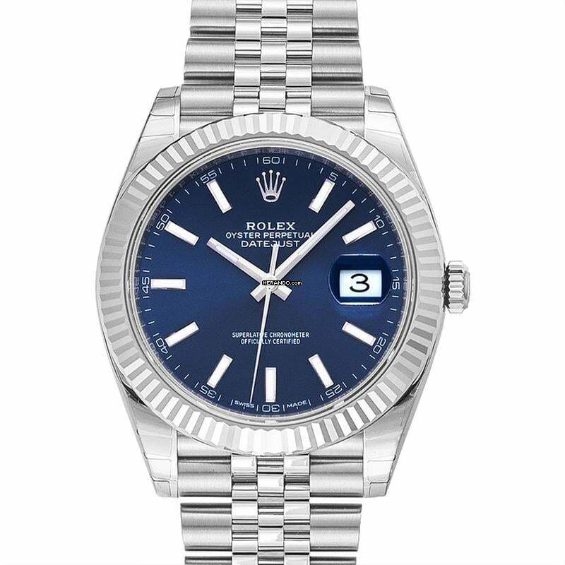  Rolex Datejust 41 126334 - Datejust 41 Blue 18k White Gold/Steel Jubilee 41mm </h1> 