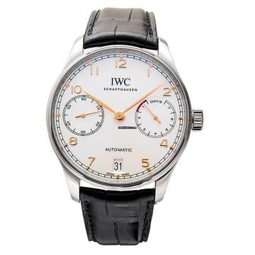  IWC Portugieser Automatik IW500704 - Portugieser Automatic Silver Dial Men's Watch </h1> 