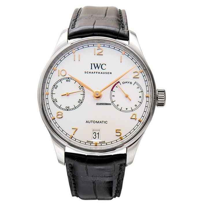  IWC Portugieser Automatik IW500704 - Portugieser Automatic Silver Dial Men's Watch </h1> 