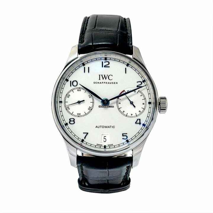  IWC Portugieser Automatik IW500705 - Portugieser Automatic Silver Dial Men's Watch </h1> 