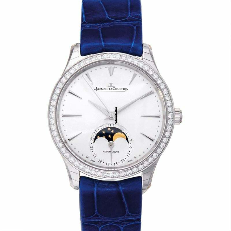 Jaeger-LeCoultre Master Ultra Thin Moon Q1258401 - Master Ultra Thin Moon Silver Automatic Silver Dial Diamonds Ladies Watch </h1>