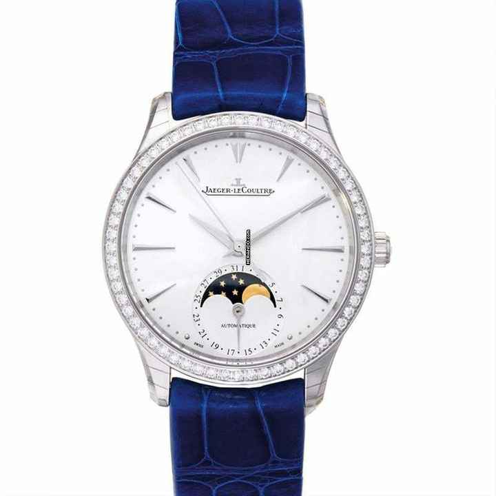  Jaeger-LeCoultre Master Ultra Thin Moon Q1258401 - Master Ultra Thin Moon Silver Automatic Silver Dial Diamonds Ladies Watch </h1> 