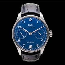 Thumbnail von IWC Portugieser Automatik IW500710 - Portugieser Automatic Blue Dial Men's Watch </h1>