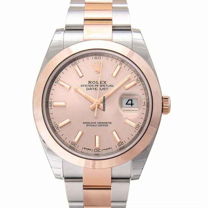  Rolex Datejust 41 126301 - Datejust Automatic Sundust Dial Stainless Steel and Everose Gold Men's Watch </h1> 