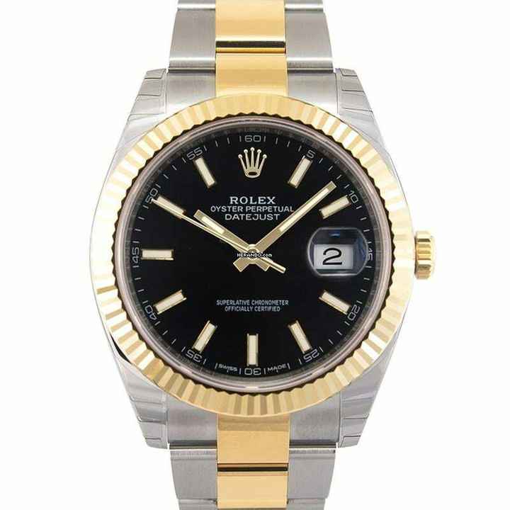  Rolex Datejust 41 126333 - Datejust 41 Rolesor Yellow Fluted / Oyster / Black </h1> 