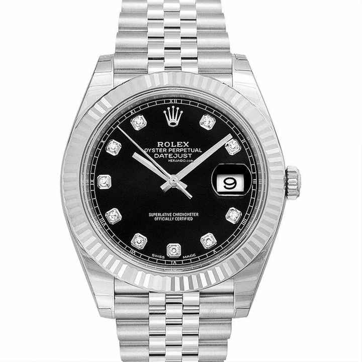  Rolex Datejust 41 126334 - Datejust 41 Black Steel/18k White Gold Dia 41mm </h1> 