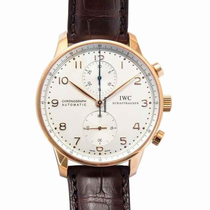  IWC Portugieser Chronograph IW371480 - Portugieser Chronograph Automatic Silver Dial Men's Watch </h1> 