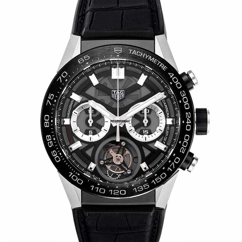  TAG Heuer Carrera Heuer-02T CAR5A8Y.FC6377 - Carrera Automatic Chronograph Skeleton Dial Men's Watch </h1> 