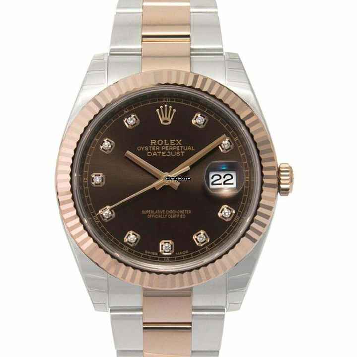  Rolex Datejust 41 126331 G - Datejust Automatic Chocolate set with diamonds Dial Stainless Steel and Everose </h1> 