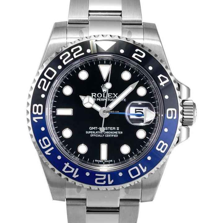 Rolex GMT-Master II 116710BLNR - GMT Master II Stainless Steel Automatic Black Dial Men's Watch </h1> 