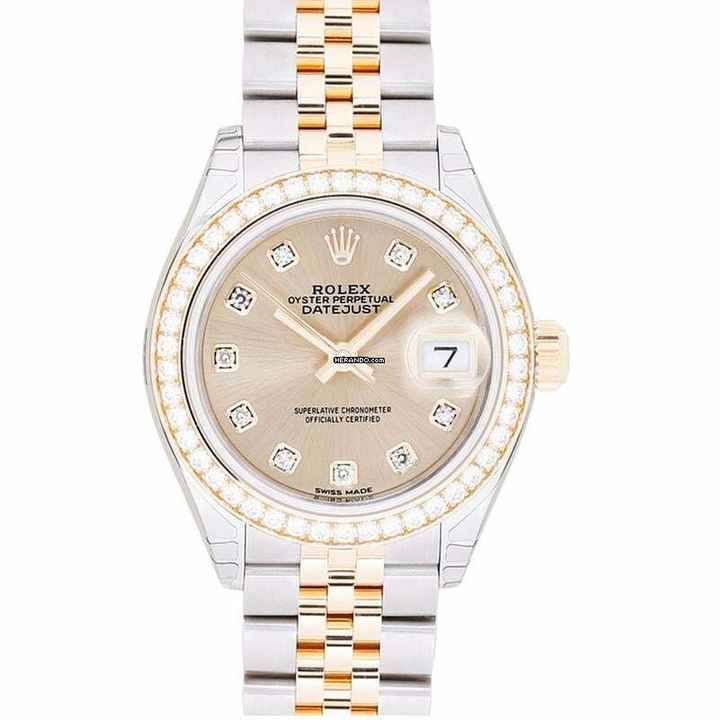  Rolex Lady-Datejust 279383RBR - Lady Datejust Automatic Champagne-colour set with diamonds Dial Stainless Stee </h1> 