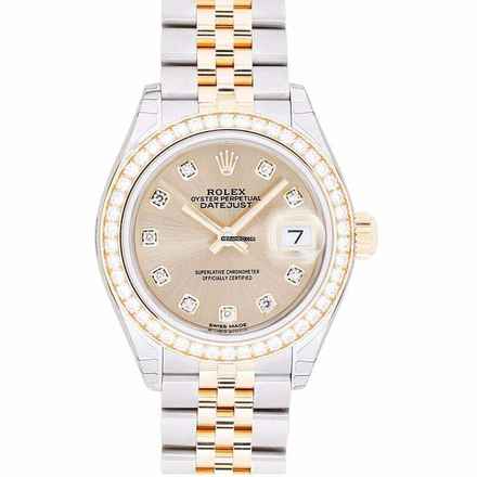  Rolex Lady-Datejust 279383RBR - Lady Datejust Automatic Champagne-colour set with diamonds Dial Stainless Stee </h1> 