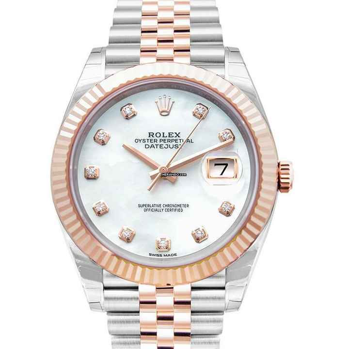  Rolex Datejust 41 126331 - Datejust 41 Rolesor Everose Fluted / Jubilee / MOP </h1> 