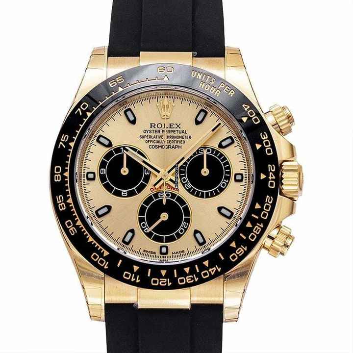  Rolex Daytona 116518LN - Cosmograph Daytona 18ct Yellow Gold Automatic Champagne Dial Men's Watch </h1> 