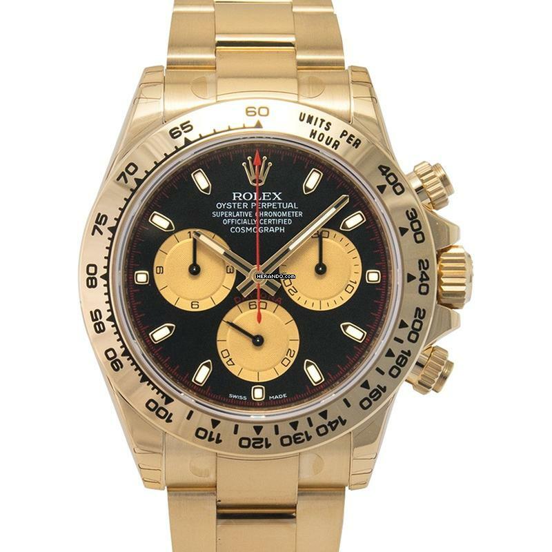  Rolex Daytona 116508 - Cosmograph Daytona Automatic Black Dial 18k Yellow Gold Men's Watch </h1> 