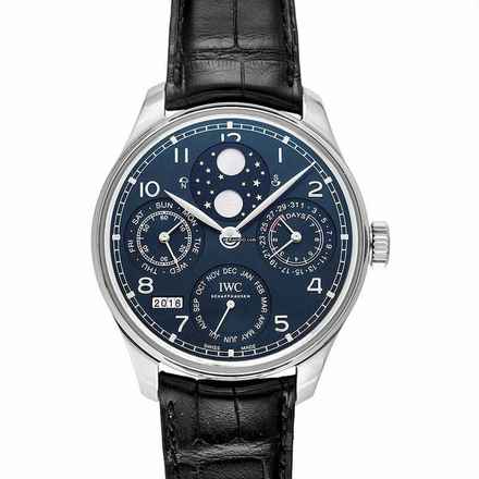  IWC Portugieser Ewiger Kalender IW503401 - Portugieser Perpetual Calendar Automatic Blue Dial Men's Watch </h1> 
