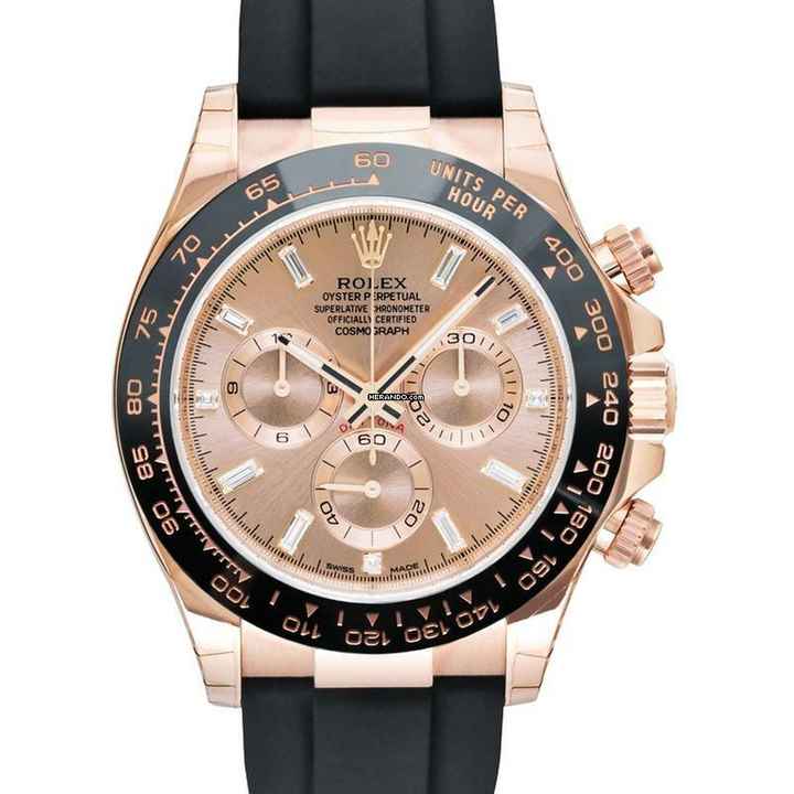  Rolex Daytona 116515LN - Cosmograph Daytona 18ct Everose Gold Automatic Pink Dial Men's Watch </h1> 