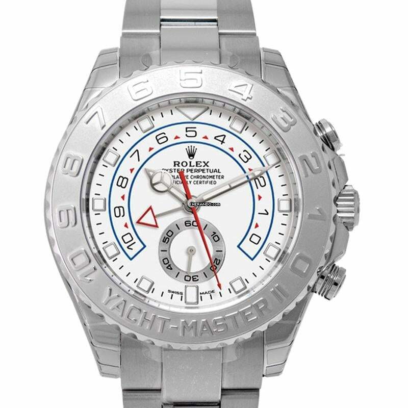  Rolex Yacht-Master II 116689 - Yacht-Master II Automatic White Dial 18k White Gold and Platinum Oyster Men's Wat </h1> 