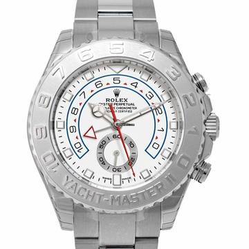  Rolex Yacht-Master II 116689 - Yacht-Master II Automatic White Dial 18k White Gold and Platinum Oyster Men's Wat </h1> 