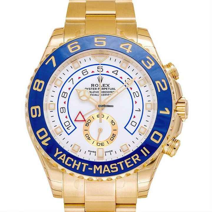  Rolex Yacht-Master II 116688 - Yacht-Master II Automatic White Dial Men's 18kt Yellow Gold Oyster Watch </h1> 
