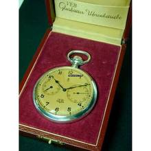 Thumbnail von Glashütte Original VEB Glashütter Uhrenbetriebe Silb. Beobachtungsuhr Auf & Ab 1. Güte