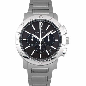  Bulgari 102045 - Chronograph Automatic Black Dial Men's Watch </h1> 