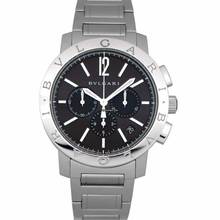 Thumbnail von Bulgari 102045 - Chronograph Automatic Black Dial Men's Watch </h1>