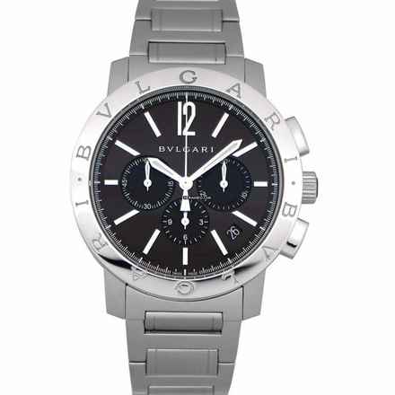  Bulgari 102045 - Chronograph Automatic Black Dial Men's Watch </h1> 