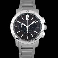 Thumbnail von Bulgari 102045 - Chronograph Automatic Black Dial Men's Watch </h1>