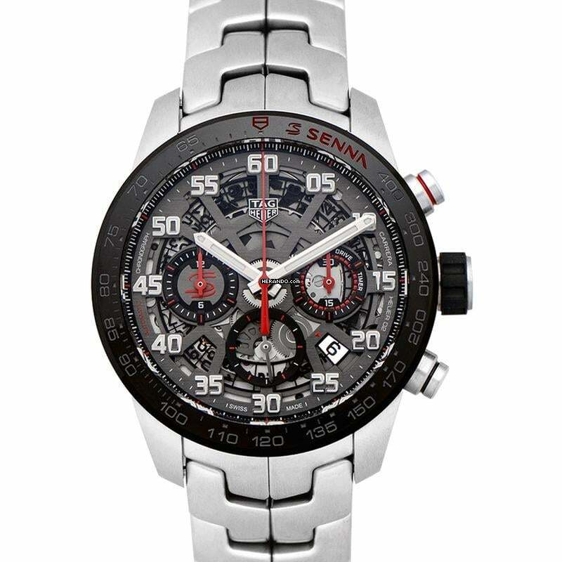  TAG Heuer Carrera CBG2013.BA0657 - Carrera Calibre Heuer 02 Senna Special Edition Automatic Skeleton Dial Me </h1> 