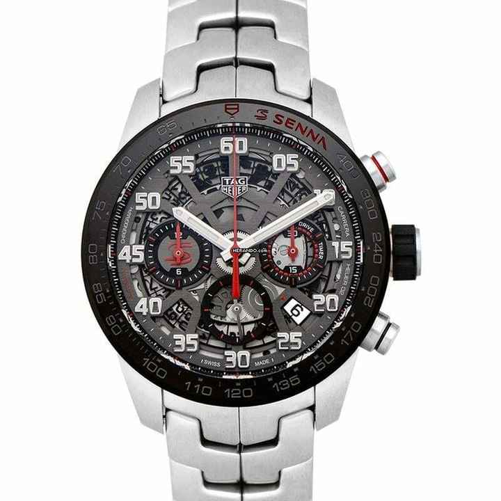  TAG Heuer Carrera CBG2013.BA0657 - Carrera Calibre Heuer 02 Senna Special Edition Automatic Skeleton Dial Me </h1> 
