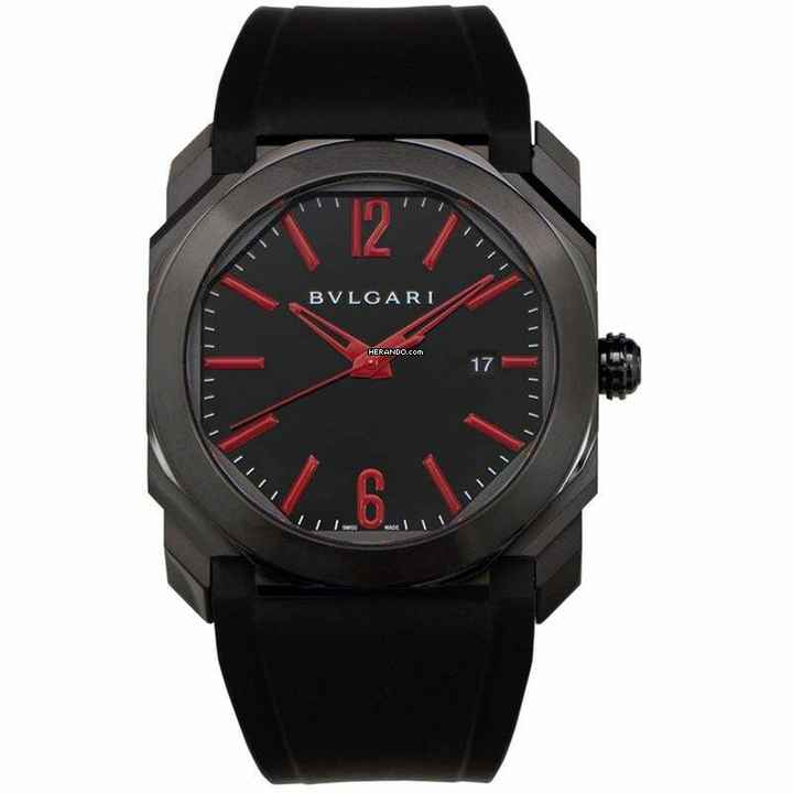  Bulgari Octo 102738 - Octo Automatic Black Dial Men's Watch </h1> 