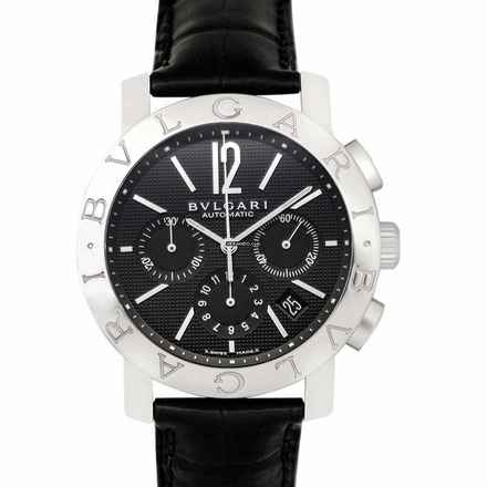  Bulgari 101558 - Chronograph Automatic Black Dial Men's Watch </h1> 