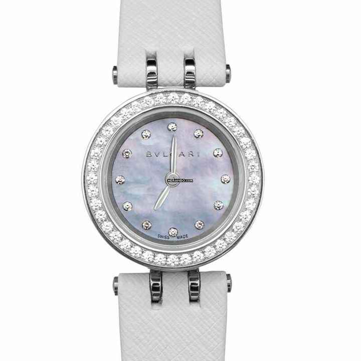  Bulgari 102397 - Quartz Blue Mother Of Pearl Dial Diamond Ladies Watch </h1> 