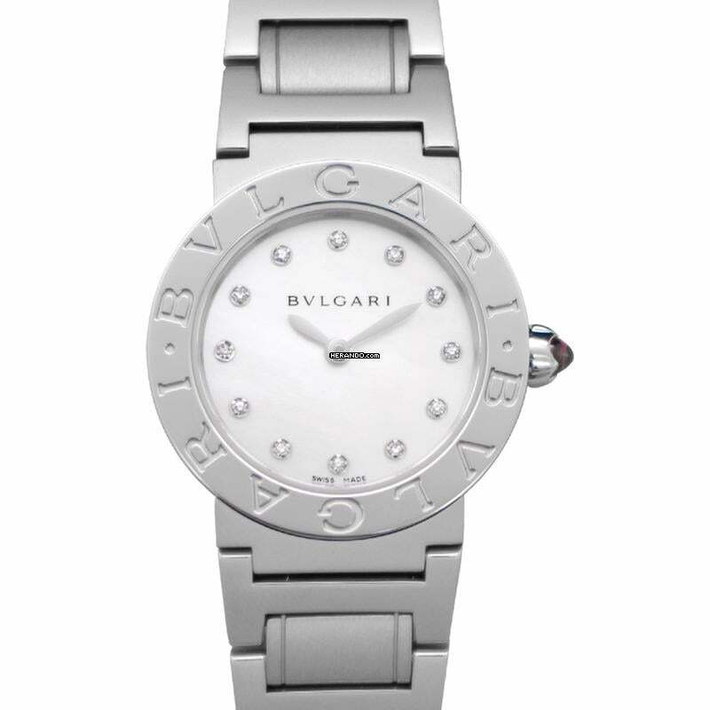 Bulgari 101886 - Quartz Mother of Pearl Dial Diamond Ladies Watch </h1>