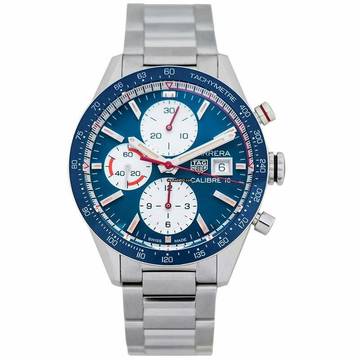  TAG Heuer Carrera Calibre 16 CV201AR.BA0715 - Carrera Calibre 16 Automatic Chronograph Blue Dial Men's Watch </h1> 