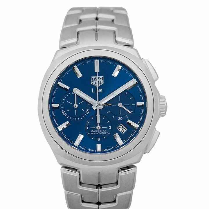  TAG Heuer Link CBC2112.BA0603 - Link Calibre 17 Automatic Chronograph Blue Dial Men's Watch </h1> 