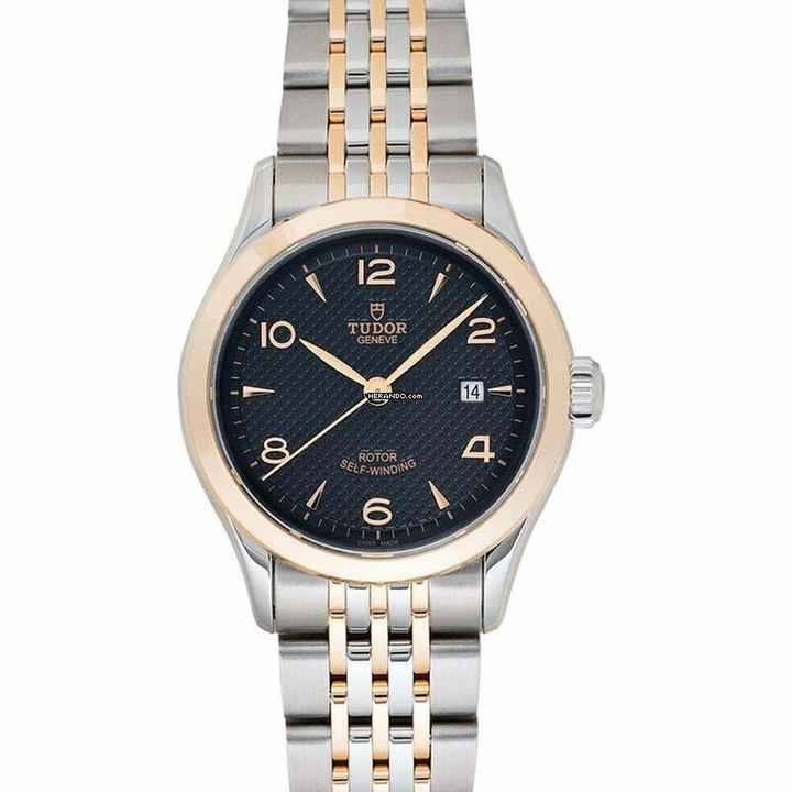  Tudor 1926 91351-0003 - 1926 Rose Gold Automatic Black Dial Ladies Watch </h1> 