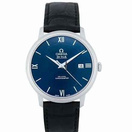  Omega De Ville Prestige 424.13.40.20.03.001 - De Ville Prestige Co-Axial 39.5 mm Automatic Blue Dial Steel Men's W </h1> 