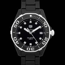 Thumbnail von TAG Heuer Aquaracer Lady WAY1397.BH0743 - Aquaracer Quartz Black Dial with Diamonds Ladies Watch </h1>