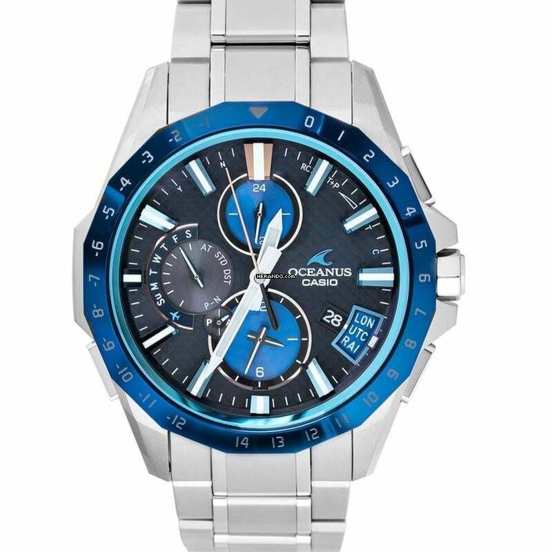 Casio Oceanus OCW-G2000RA-1AJF - Oceanus SOLAR Blue Dial Titanium Men's Watch </h1>