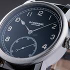 Cornehl Classic Black gerändelte Lünette , Zwiebelkrone