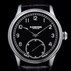 Cornehl Classic Black Lünette doppelbombiert Zwiebelkrone