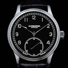 Thumbnail von Cornehl Classic Black Lünette doppelbombiert Krone zylindrisch